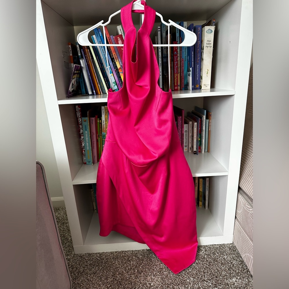 ELLIATT Halter Mini Dress Hot Pink Sz XL - NWT